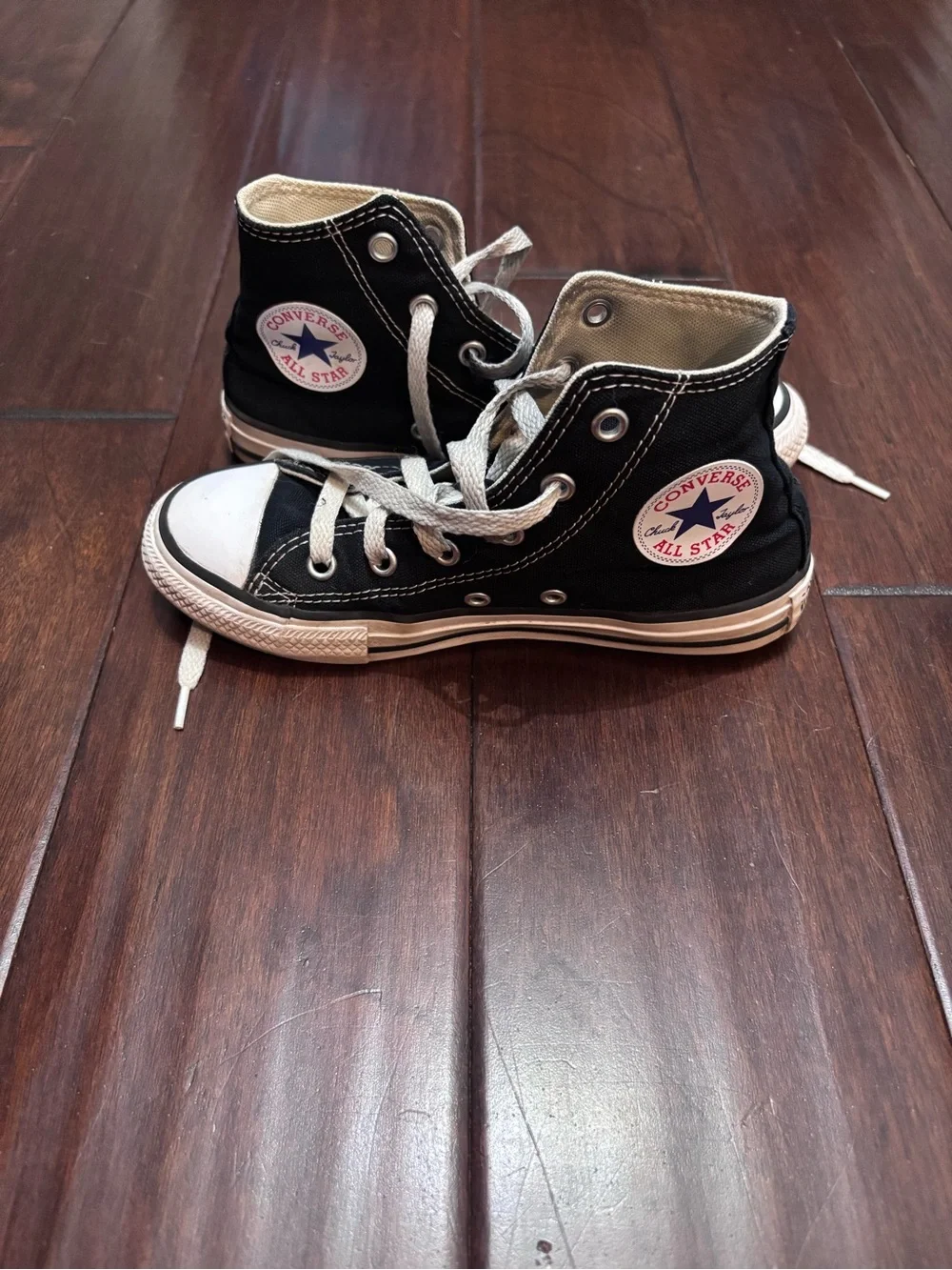Kids Black High-Top Converse - Picture 3 of 5